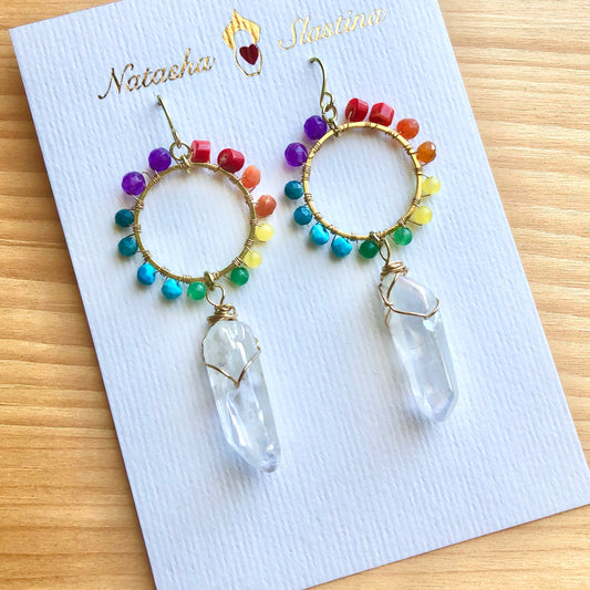 Rainbow Quartz Earrings